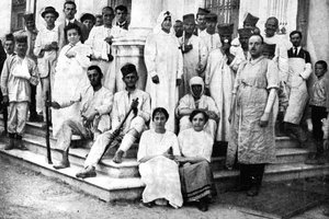 A Szerb Vöröskereszt által gondozott sebesült katonák, első világháború, 1914 alkotó: Unbekannt