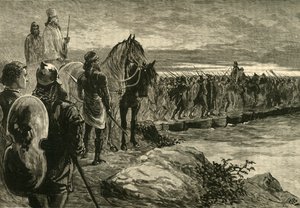 Xerxész átkel a Hellészponton, 1890. alkotó: Unbekannt
