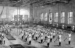 YMCA gymnasium, Longacre, London, 1888 alkotó: Unbekannt