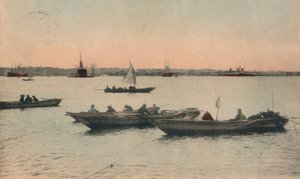Yokohama kikötője, Japán, 1918 alkotó: Unbekannt