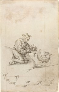 Egy delfint kötsz a farkánál fogva [fol. 17 recto], c. 15121515. alkotó: Unbekannt