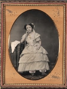 Fiatal nő a Bloomersben, c. 1855. alkotó: Unbekannt