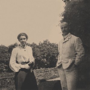Jurij Alekszandrovics Olszufjev 1878-1938 feleségével, Sophia Vladimirovnával, 1900-as évek alkotó: Unbekannt