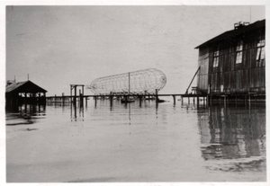 Zeppelin LZ 6 építés alatt, Németország, 1909 1933 alkotó: Unbekannt