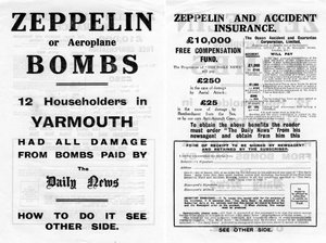 Zeppelin és balesetbiztosítás hirdetése, 1910 alkotó: Unbekannt
