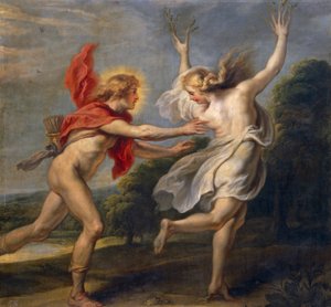 Daphne és Apollo (olaj) alkotó: Unbekannt Unbekannt