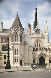 A londoni királyi bíróság bejáratának külső képe alkotó: Unbekannt Unbekannt