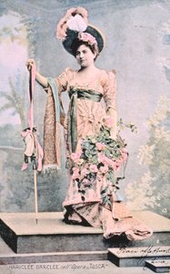 Hariclea Darclee Giacomo Puccini (1858-1924) Tosca című operájában 1900 (színes fotó) alkotó: Unbekannt Unbekannt