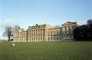 Heveningham Hall, Kilátás a külsőre, 1778 körül építette Robert Taylor 1714-88, Suffolk, Egyesült Királyság alkotó: Unbekannt Unbekannt