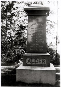 Horatio Alger sírja Natickben, Massachusettsben (unw fotó) alkotó: Unbekannt Unbekannt