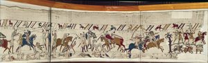 Harold királyt megölik, az angolok pedig repülnek, Bayeux Tapestry alkotó: Unbekannt Unbekannt