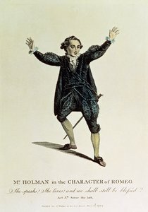 Holman úr a Rómeó karakterében, kocsma. 1784 alkotó: Unbekannt Unbekannt