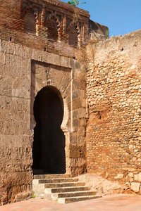 Niebla, Huelva tartomány, Andalúzia, Dél-Spanyolország. Puerta del Buey, vagyis az Ökör kapuja, az egyik bejárat a falakon keresztül a városba. alkotó: Unbekannt Unbekannt