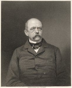 Otto von Bismarck (1815-98) portréja, amelyet William Holl (1807-71) vésett fényképről, kocsma. írta William Mackenzie alkotó: Unbekannt Unbekannt