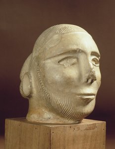 Steatit portréfej, Mohenjodaro, ie 2300-1750