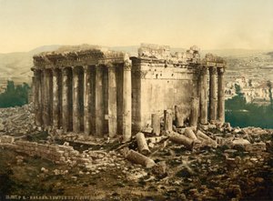 Jupiter temploma, külső, Baalbek, Szentföld, (azaz Ba