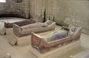Három Plantagenet-sír: II. Henrik, Aquitaine Eleanor és I. Richárd alkotó: Unbekannt Unbekannt