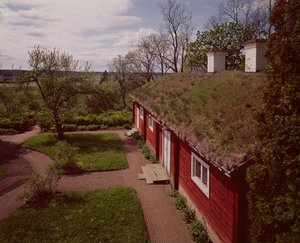 Kilátás Carl Linnaeus házára és kertjére, Hammarby, Uppsala, Svédország fotó alkotó: Unbekannt Unbekannt