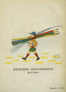 Ein Schuljunge mit Stift und Bleistiften. Kinder-Musikalbum. Edizioni Giovannino, sd.