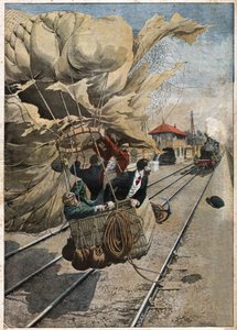 Accident de montgolfiere. Léggömb lezuhan. alkotó: Nicolas Liez