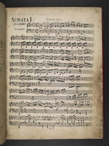 Adja hozzá az MS 41631 f.2r Beethoven másolatát három korai zongora-szonátájáról Eb, f-moll és D-ben alkotó: Unbekannter Künstler