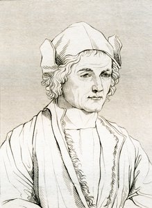Albrecht Dürer apja, Albrecht Dürer 1497-es festménye után, a Portrék és Festmények Történelmi Galériájából, 1808-ban. alkotó: Unbekannt
