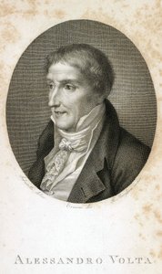 Alessandro Volta (comte Alessandro Giuseppe Anastasio Volta alkotó: Unbekannt