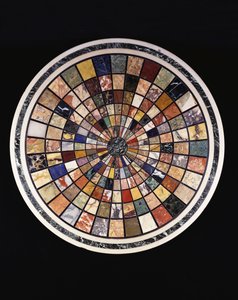 Egy olasz minta márvány asztallap alkotó: Unbekannt