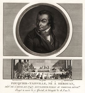 Antoine Quentin Fouquier-Tainville, Forradalmi Törvényszék államügyésze, guillotinalizált 1795 alkotó: Unbekannt