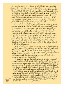 Autogram: Sir Christopher Wren alkotó: Unbekannt