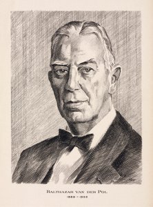 Balthazar van der Pol, holland villamosmérnök, 1930-as évek alkotó: Unbekannt