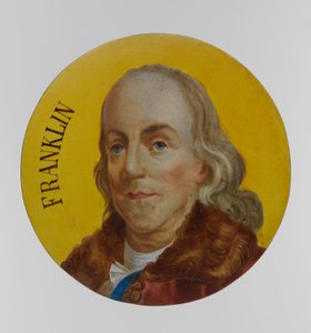 Benjamin Franklin (fajansz) alkotó: Unbekannt