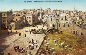 Betlehem, 1900-as évek eleje (képeslap) alkotó: Unbekannter Künstler