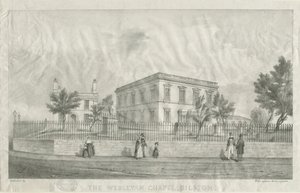 Bilston - Wesleyan Chapel: litográfia, nd [?1840-es évek] alkotó: Unbekannt