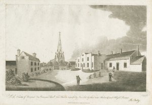 Brewood Gimnázium: akvatinta metszet, 1799. január 30 alkotó: Unbekannt