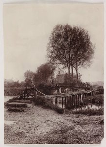 Hidak, halom gyerekek a hídon, 1890 alkotó: Unbekannt
