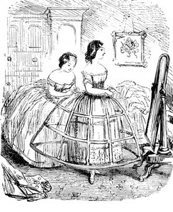 Brit női divat - 1850-es évek alkotó: Unbekannter Künstler