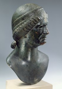 Nő bronz feje, néha Marcianaként azonosítják, római alkotó: Unbekannt