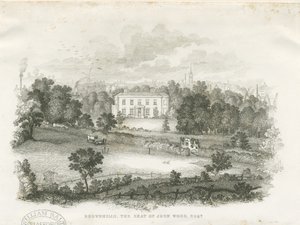 Burslem – "Brownhills" House: metszet, és [?XIX. század] alkotó: Unbekannt