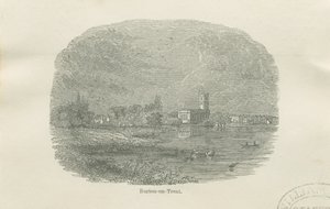 Burton-upon-Trent – Régi templom: matricás fametszet, és [?XIX. század] alkotó: Unbekannt