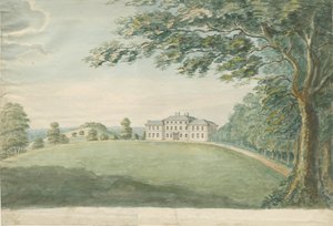 Canwell Hall: akvarell festmény, nd [?XVIII. század] alkotó: Unbekannt