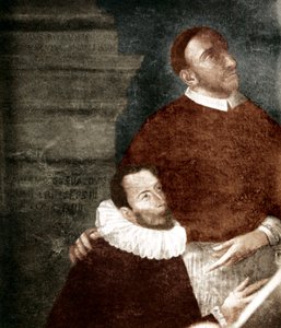 Carlo Gesualdo, Venosa hercege. 1560-1613. Festészetben nagybátyjával, Carlo Borromeóval. Gesualdo térdelő alak. A festmény Gesualdóban, a Santa Maria delle Grazie templomban (a kapucinusok kolostora) lóg. Giova oltárképe 1609-ből alkotó: Unbekannter Künstler