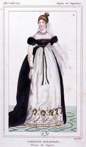 Caroline Bonaparte, 1810 körül (metszet) alkotó: Unbekannter Künstler