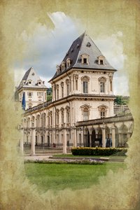 Castello del Valentino, Torino, Piemont, Olaszország (manipulált fotó) alkotó: Unbekannt