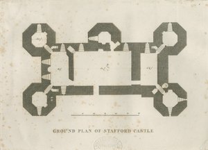 Castle Church - Stafford Castle: Gravur, nd [19. Jahrhundert] von Unbekannt