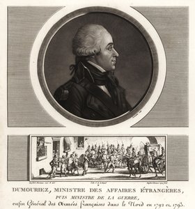 Charles-Francois du Perier Dumouriez francia tábornok a francia függetlenségi háborúk idején alkotó: Unbekannt
