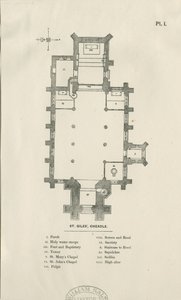 Cheadle – St. Giles templom: fametszet , és [XIX. század] alkotó: Unbekannt