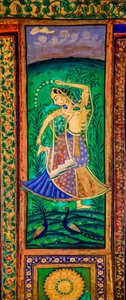 Chittra Sala udvar virtuóz szép festményekkel, Taragarh-erőd, Bandi, Bandi, Rajasthan, India, Ázsia (fotó) alkotó: Unbekannter Künstler