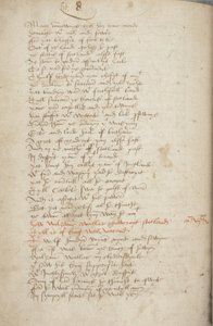 A wyntouni Andrew Krónika másolata, Fol 319 verso, részlet, 1550 körül (tinta papíron) alkotó: Unbekannt