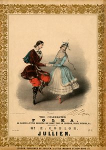 Pár táncol a Polka c alkotó: Unbekannter Künstler